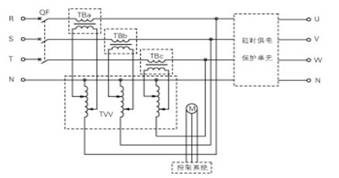 三相全自动补偿式电力稳压器SBW-300原理图